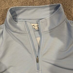 Peter Millar Sky Blue Striped Polo